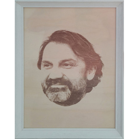 22cm x 31cm engraved and painted image
